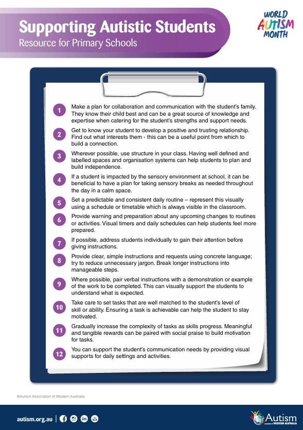 Supporting Autistic Students - Primary Schools - Autism Month Resource_0325