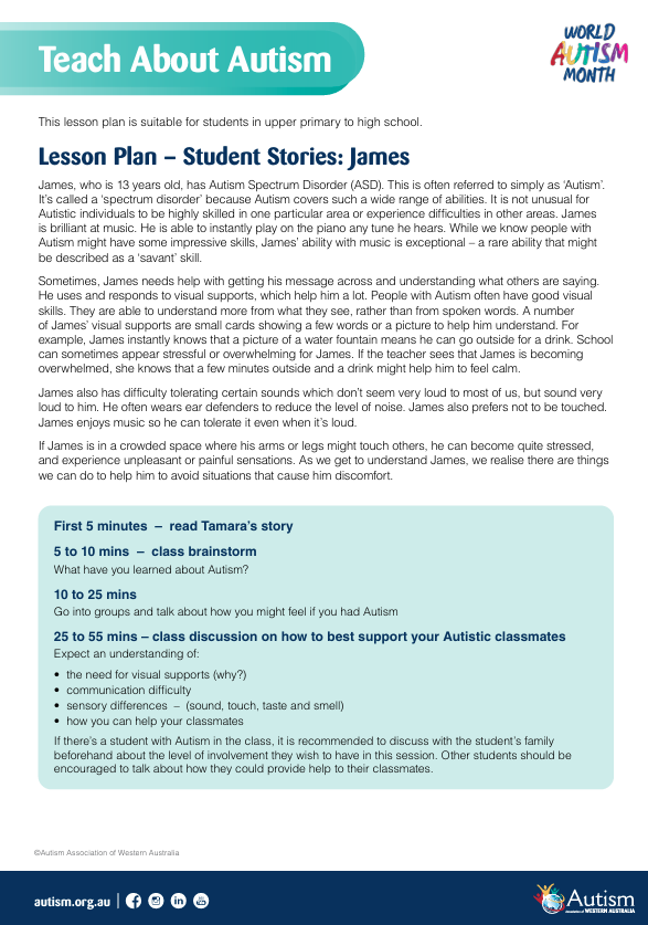 Teach About Autism - James - Autism Month Resource_0325
